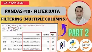 PYTHON PANDAS TUTORIAL #18 -  FILTERING DATA WITH TWO OR MORE COLUMNS