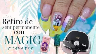 Retiro de semipermanente con Magic remover//funnailstatyz 💅