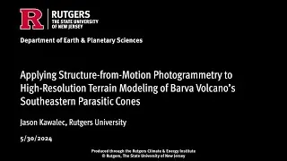 Applying Structure-from-Motion Photogrammetry to High-Resolution Terrain Modeling of Barva....