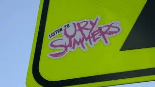 Singer Musician Ury Summers Sticker Los Angeles California USA May 22, 2024