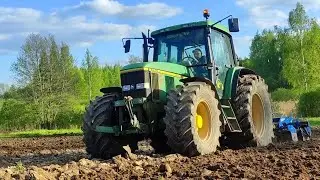 Разработали целину🚜Сделали огород для картошки/ Жизнь в деревне🏡Farmhouse Rimši