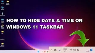 How to Hide Clock from Taskbar on Windows 11