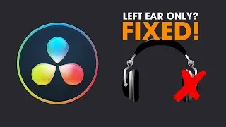 How to Fix Mono Audio in Davinci Resolve - Fix Left Ear Only Audio in Davinci Resolve.
