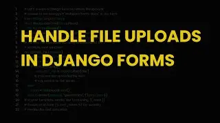 Handle file uploads in django forms