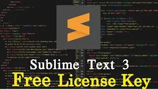 How To Download and Register Sublime Text 3 2020 Latest Full Version with Free License Key 100% Work