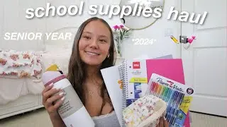 SCHOOL SUPPLIES HAUL *senior in high school* 2024