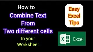 Combine Text From Two Cells in Excel
