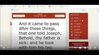 Bible Reading #Genesis Ch 48 #KJV #learning #english #bible #audiobook #wordofgod #reading Video 324