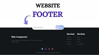 How to create Website Footer in HTML & CSS