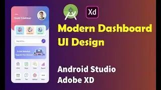 ✅ Android UI Design Mobile dashboard UI Tutorial | material design android studio 🔥