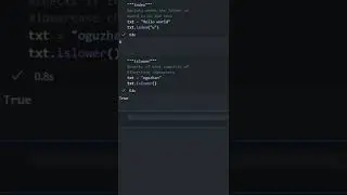Python string methods-3: index, islower, isupper, replace