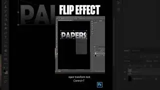 How to create Flip Text Effect in Photoshop (EASY)