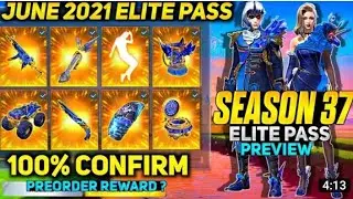 June Elite Pass of Free Fire 2021 | season 37 elite pass free fire