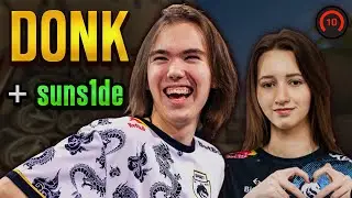 DONK drops 36k with suns1de in HARD FACEIT LOBBY! donk POV with COMMs