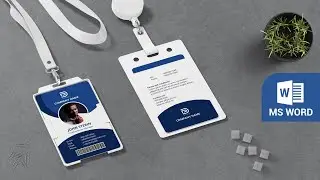 ID Card Design In MS Word | How to Create Employee Identity Card in Microsoft Word I DOWNLOAD FREE ⬇