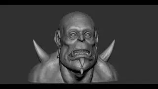 Orc Head Turntable based on Russell Dongjun Lu Artwork