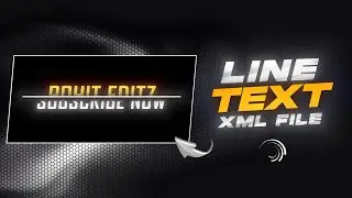 Line Text Animation XML File🔥| Alight Motion | Free XML Preset | Text Line Effect XML File 