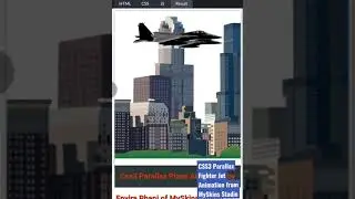 CSS3 Parallax Fighter Jet animation from MySkins Studio with Html 