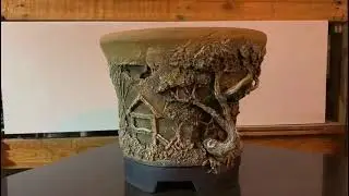 Кашпо из цемента. Изделия из раствора и плиточного клея.