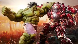 Hulk Buster vs hulk Fight scene !! avenger age of ultron #hulk #hulkbuster #avengers