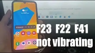 Samsung F23 or F22 and F41 not vibrating | Vibration not working in samsung F23 or F22 and F41