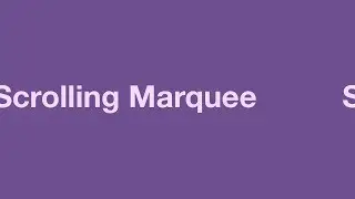 How to Design a Scrolling Marquee in Flinto for Mac