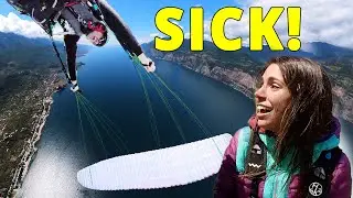 STOKED: Can It Get Better??  Paraglider ACRO at Lake Garda, ITALY