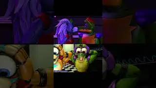 Animatronics react to FNAF ship 