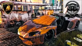 🚗 Rebuilding a Lamborghini Aventador SVJ Roadster 63 - NFS HEAT - Thrustmaster T300RS - Gameplay