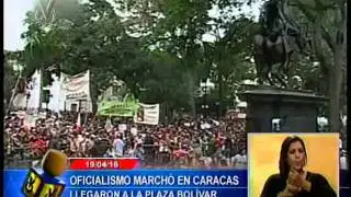 Oficialismo marchó en Caracas para celebrar el Congreso de la Patria