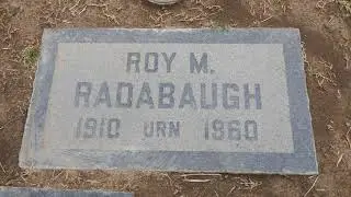 Actor Roy Radabaugh (Richard Cromwell) Grave Santa Ana Cemetery California USA May 29, 2021