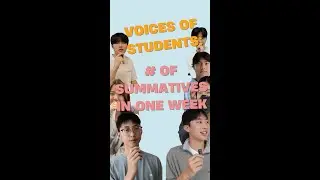 Voices of students: Is the number of summatives in one week reasonable?