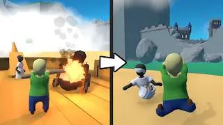GRANNY AND BALDI STORMING THE CASTLE in HUMAN FALL FLAT