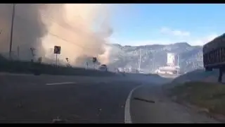 взрыв на фабрике фейерверков в Колумбии