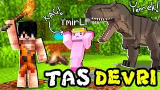 MAĞARA ADAMI OLDUM!! | Taş Devri | Minecraft | Bölüm 1