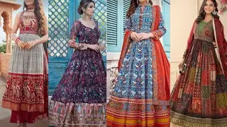 festival 2024New Collection   heavy border long length | designer suit dress ideas|❤️👗|