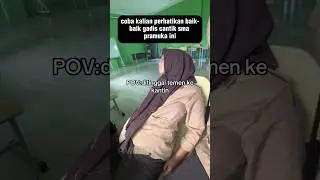 Gadis Cantik pramuka di tinggal temannya kekantin