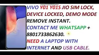 VIVO Y01 DEMO MODE REMOVE JIO SIM LOCK SOLUTION
