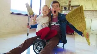 СУПЕР БЫСТРАЯ УБОРКА ДОМА ЧЕЛЛЕНДЖ ДИМА И СОФИЯ УБИРАЮТСЯ