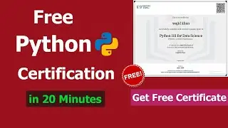 Python Free Course With Certificate | Python Free Certificate | IBM Free Certificate Data Science