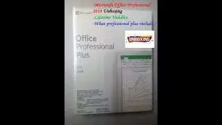 Microsoft Office Professional 2019 Unboxing | Lifetime Validity | What professional plus include ?