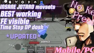 *NEW WORKS*💪Roblox script tsbg | Jotaro Movset | Ts dash | best animation | works Anti combo🦀⏱️OP!