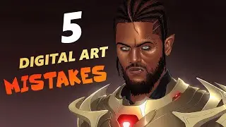 5 Digital Art MISTAKES Every Beginner Artist Makes In Photoshop