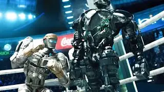 In the future, people control robots in boxing matches
