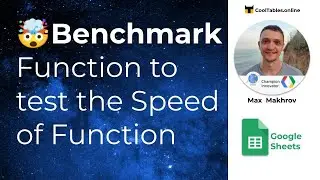 🤯 Benchmark — named function to test the speed of named functions in Google Sheets