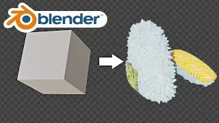 Делаем ПОНЧИК за 90 сек в Blender 2.9 | Blender 2.8