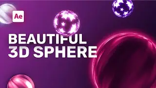 Beautiful 3D Sphere/Marbel Animation In After Effects - After Effects Tutorial