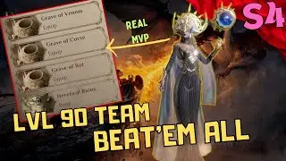 Beat All Stage 9 Dungeons with Level 90 Team...Mithrasea is TOO OP... | Dragonheir