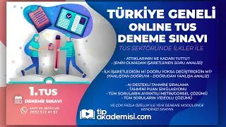 Etkileşimli Deneme - TıpAkademisi 1. Genel TUS Deneme Sınavı