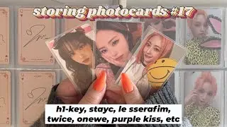 Storing photocards #17 (h1-key, stayc, le sserafim, purple kiss, twice, etc)